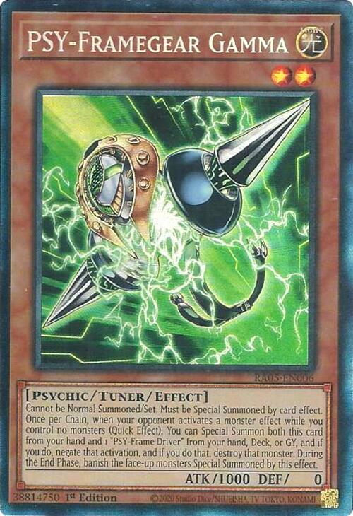 PSY-Framegear Gamma (Collector's Rare) [RA05-EN006] Collector's Rare | Shuffle n Cut Hobbies & Games