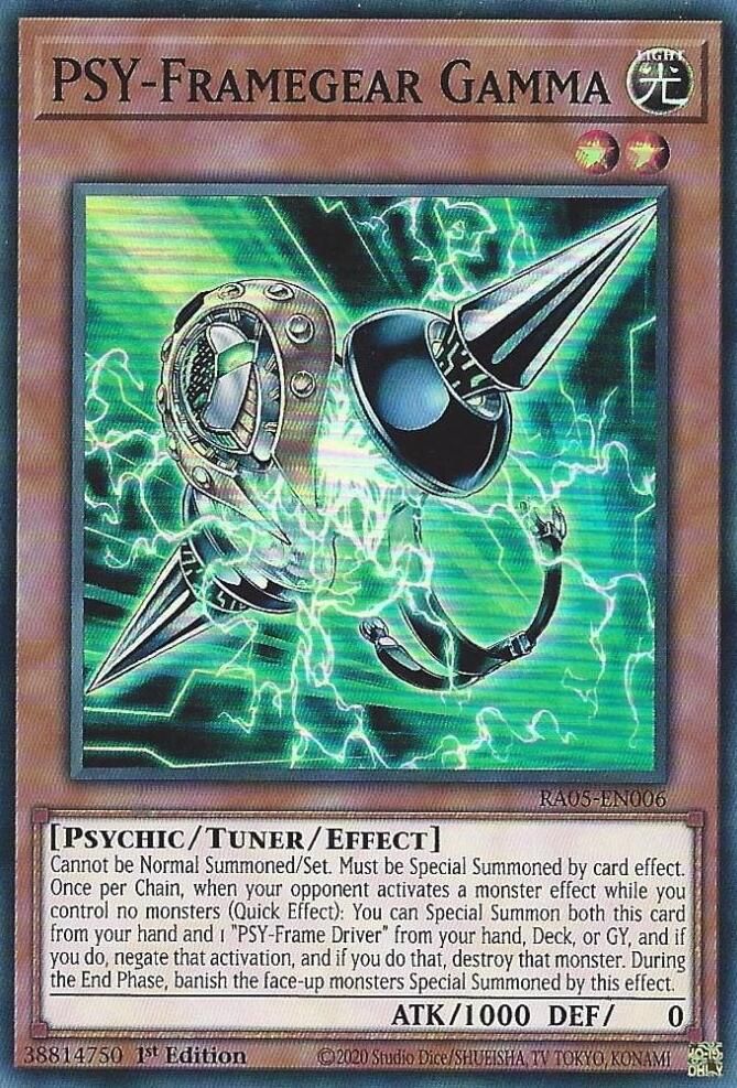 PSY-Framegear Gamma [RA05-EN006] Super Rare | Shuffle n Cut Hobbies & Games