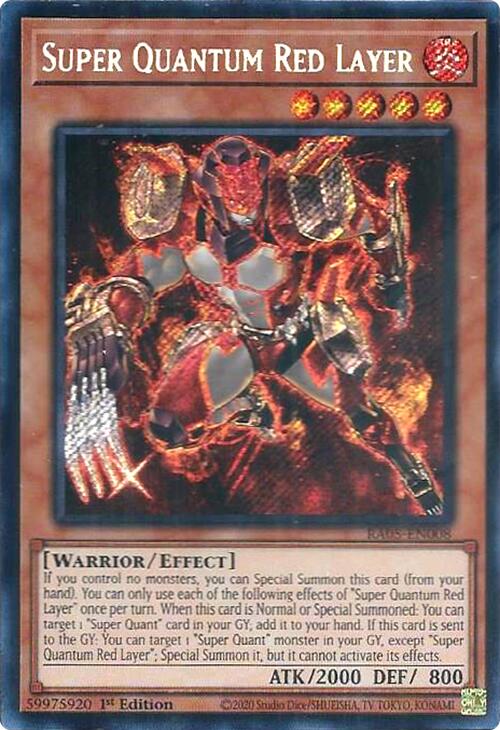 Super Quantum Red Layer (Secret Rare) [RA05-EN008] Secret Rare | Shuffle n Cut Hobbies & Games