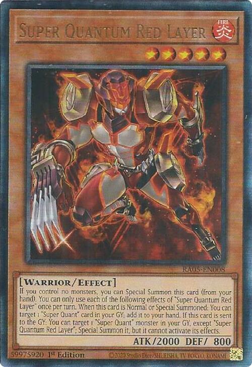 Super Quantum Red Layer (Ultimate Rare) [RA05-EN008] Ultimate Rare | Shuffle n Cut Hobbies & Games