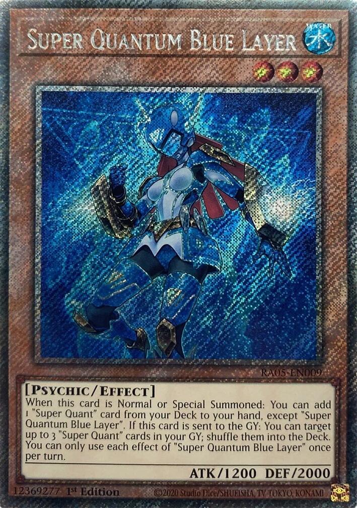 Super Quantum Blue Layer (Platinum Secret Rare) [RA05-EN009] Platinum Secret Rare | Shuffle n Cut Hobbies & Games