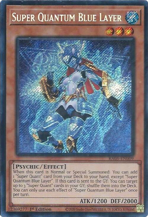 Super Quantum Blue Layer (Secret Rare) [RA05-EN009] Secret Rare | Shuffle n Cut Hobbies & Games