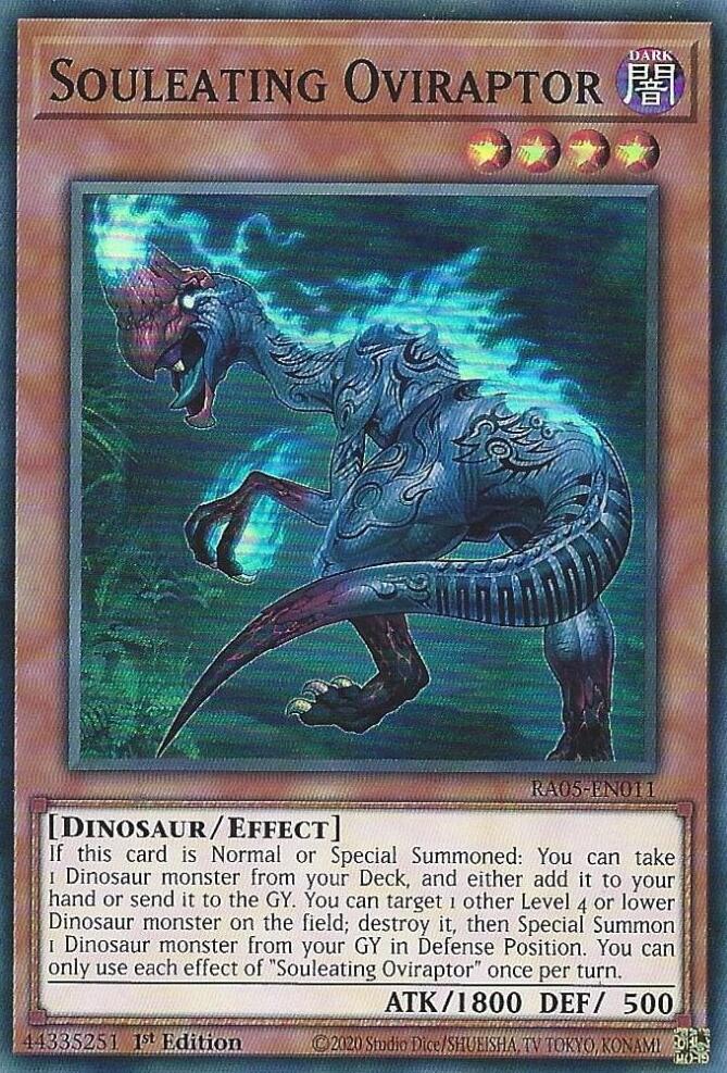 Souleating Oviraptor [RA05-EN011] Super Rare | Shuffle n Cut Hobbies & Games