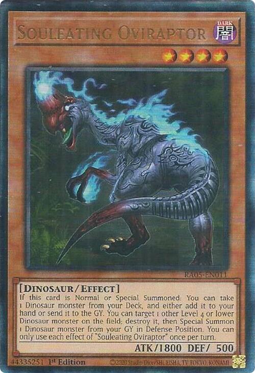 Souleating Oviraptor (Ultimate Rare) [RA05-EN011] Ultimate Rare | Shuffle n Cut Hobbies & Games