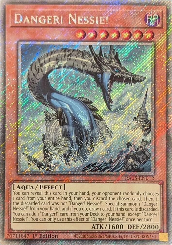 Danger! Nessie! (Platinum Secret Rare) [RA05-EN012] Platinum Secret Rare | Shuffle n Cut Hobbies & Games