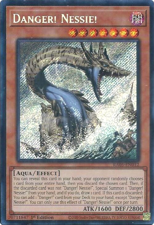Danger! Nessie! (Secret Rare) [RA05-EN012] Secret Rare | Shuffle n Cut Hobbies & Games