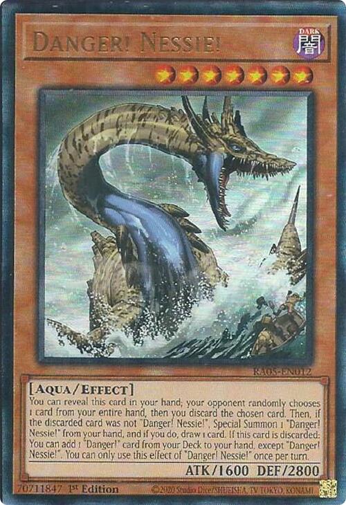 Danger! Nessie! (Ultimate Rare) [RA05-EN012] Ultimate Rare | Shuffle n Cut Hobbies & Games