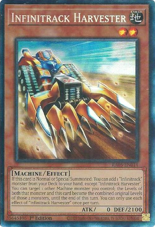 Infinitrack Harvester (Collector's Rare) [RA05-EN014] Collector's Rare | Shuffle n Cut Hobbies & Games