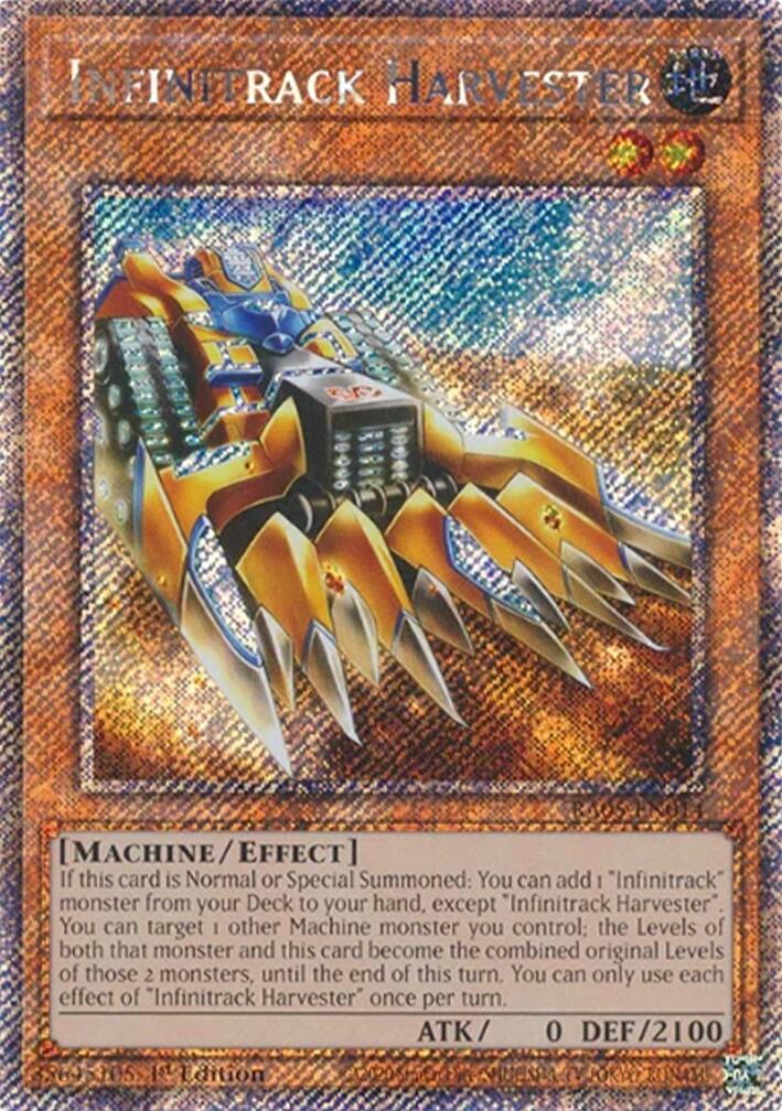 Infinitrack Harvester (Platinum Secret Rare) [RA05-EN014] Platinum Secret Rare | Shuffle n Cut Hobbies & Games