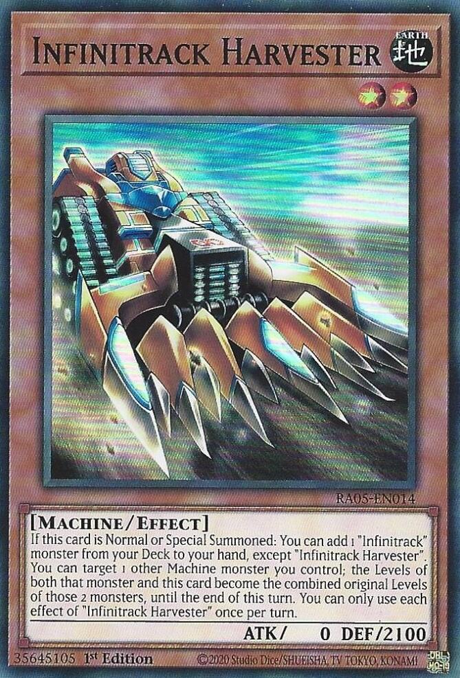 Infinitrack Harvester [RA05-EN014] Super Rare | Shuffle n Cut Hobbies & Games