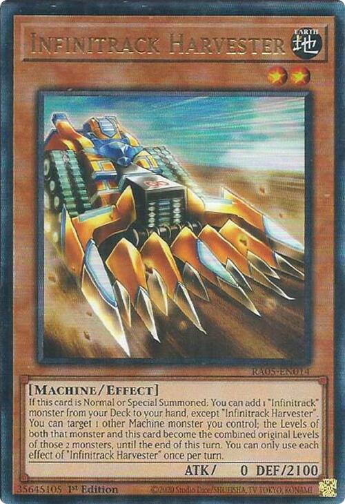 Infinitrack Harvester (Ultimate Rare) [RA05-EN014] Ultimate Rare | Shuffle n Cut Hobbies & Games
