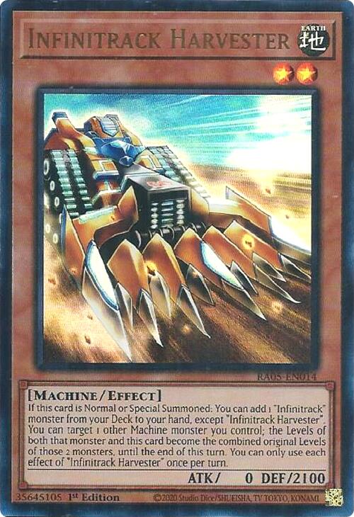 Infinitrack Harvester (Ultra Rare) [RA05-EN014] Ultra Rare | Shuffle n Cut Hobbies & Games