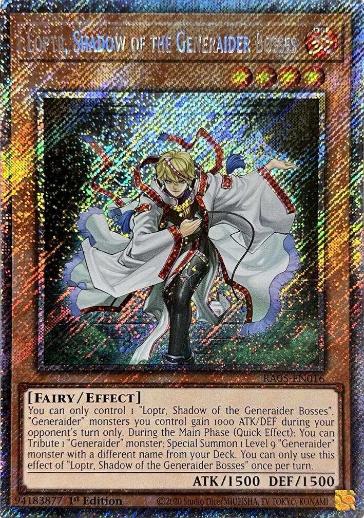Loptr, Shadow of the Generaider Bosses (Platinum Secret Rare) [RA05-EN016] Platinum Secret Rare | Shuffle n Cut Hobbies & Games