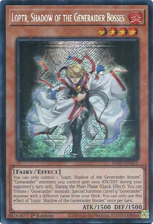 Loptr, Shadow of the Generaider Bosses (Secret Rare) [RA05-EN016] Secret Rare | Shuffle n Cut Hobbies & Games