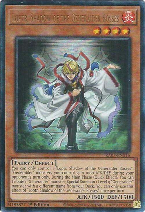 Loptr, Shadow of the Generaider Bosses (Ultimate Rare) [RA05-EN016] Ultimate Rare | Shuffle n Cut Hobbies & Games