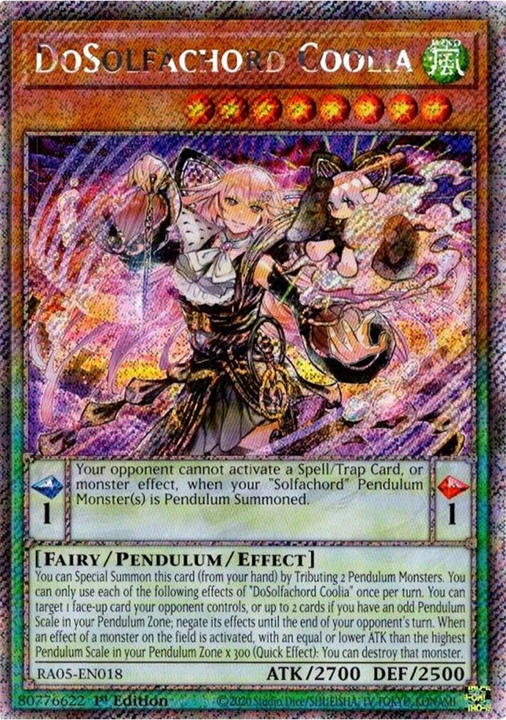 DoSolfachord Coolia (Platinum Secret Rare) [RA05-EN018] Platinum Secret Rare | Shuffle n Cut Hobbies & Games