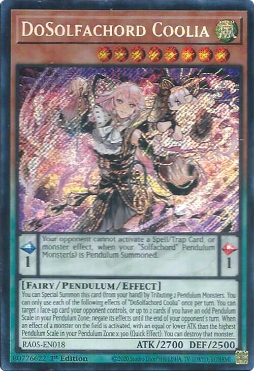 DoSolfachord Coolia (Secret Rare) [RA05-EN018] Secret Rare | Shuffle n Cut Hobbies & Games