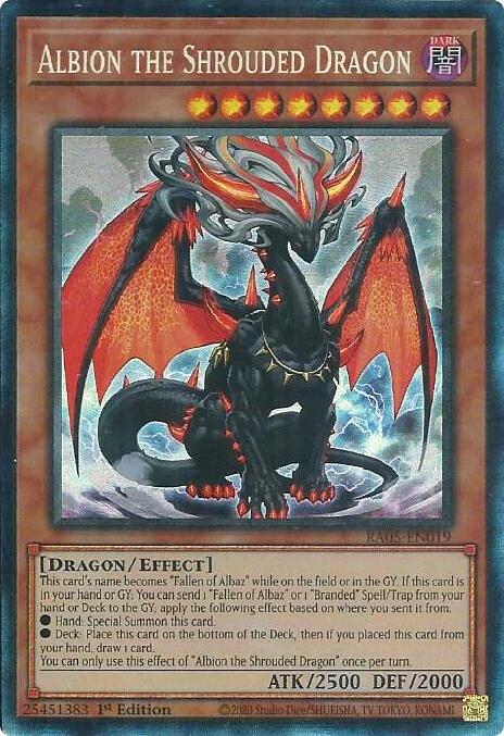 Albion the Shrouded Dragon (Collector's Rare) [RA05-EN019] Collector's Rare | Shuffle n Cut Hobbies & Games