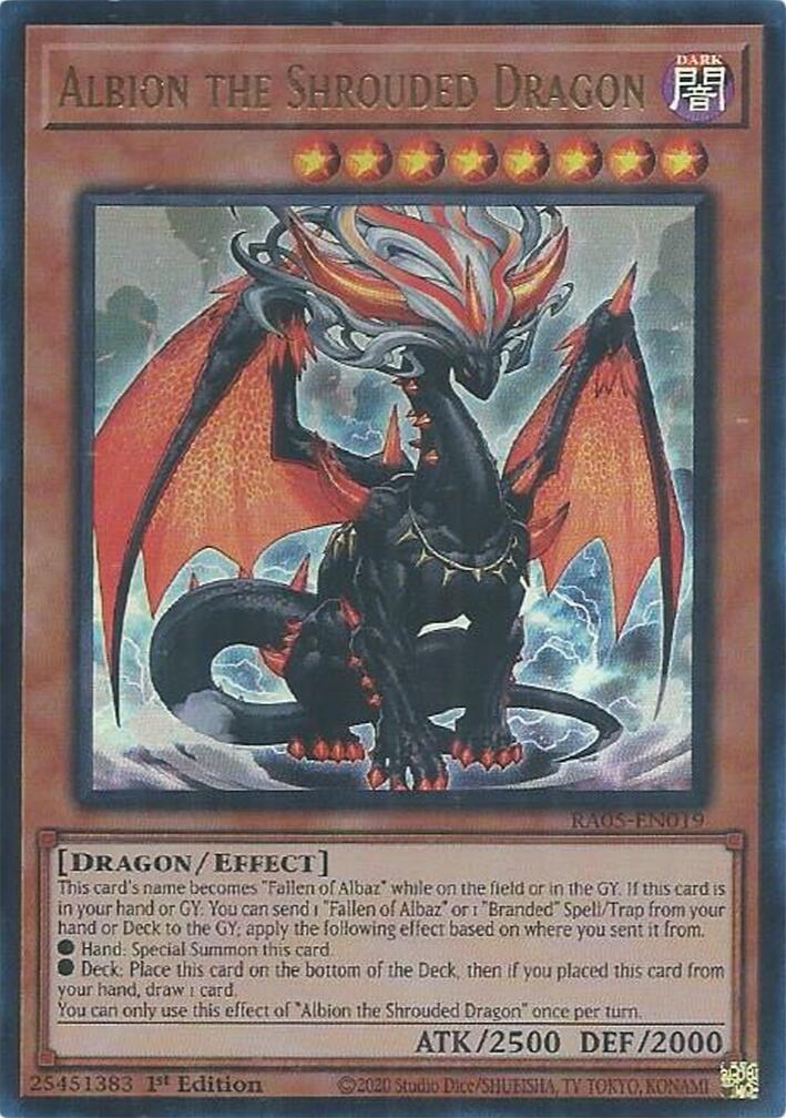 Albion the Shrouded Dragon (Ultra Rare) [RA05-EN019] Ultra Rare | Shuffle n Cut Hobbies & Games