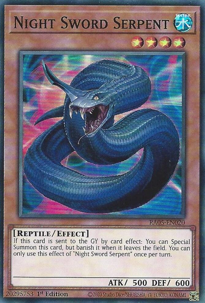 Night Sword Serpent [RA05-EN020] Super Rare | Shuffle n Cut Hobbies & Games