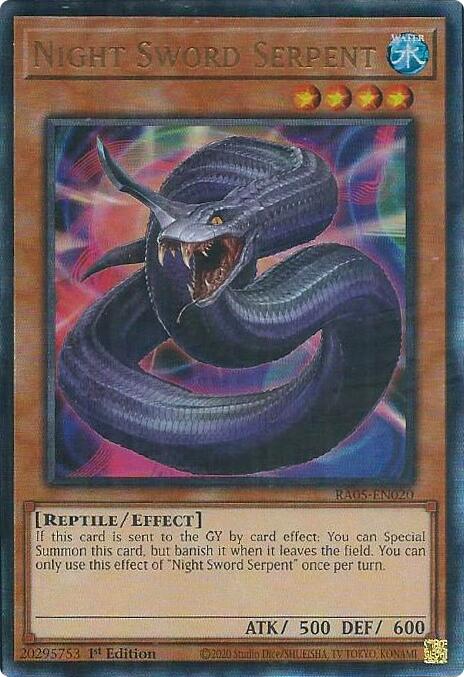 Night Sword Serpent (Ultimate Rare) [RA05-EN020] Ultimate Rare | Shuffle n Cut Hobbies & Games