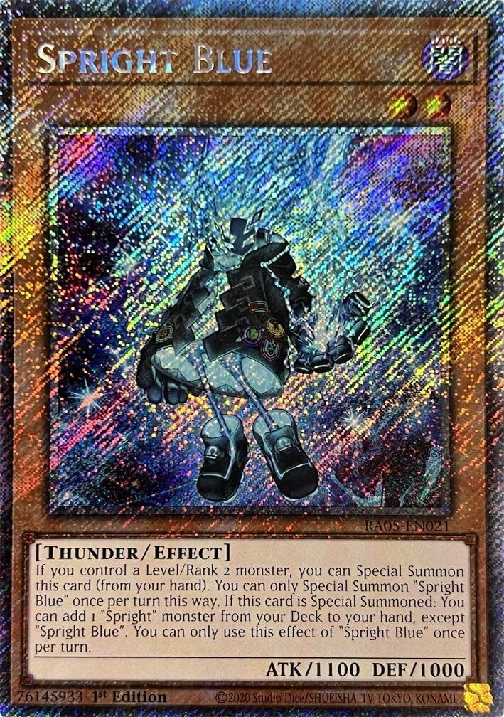 Spright Blue (Platinum Secret Rare) [RA05-EN021] Platinum Secret Rare | Shuffle n Cut Hobbies & Games