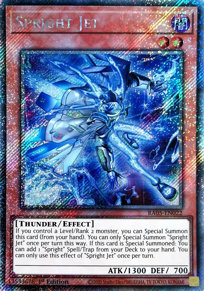 Spright Jet (Platinum Secret Rare) [RA05-EN022] Platinum Secret Rare | Shuffle n Cut Hobbies & Games