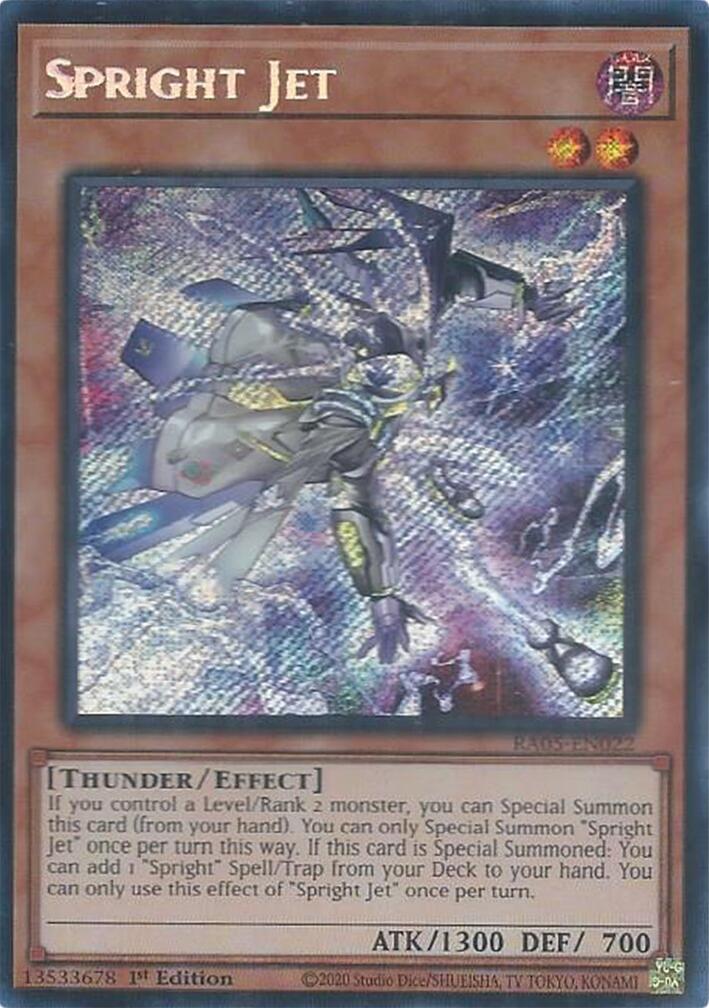 Spright Jet (Secret Rare) [RA05-EN022] Secret Rare | Shuffle n Cut Hobbies & Games