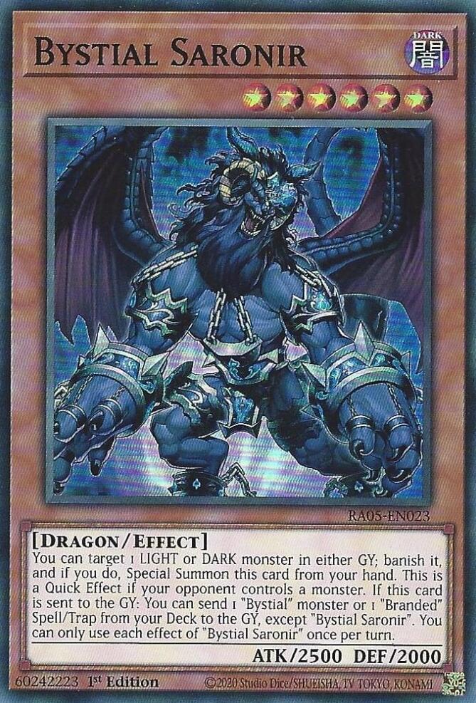 Bystial Saronir [RA05-EN023] Super Rare | Shuffle n Cut Hobbies & Games