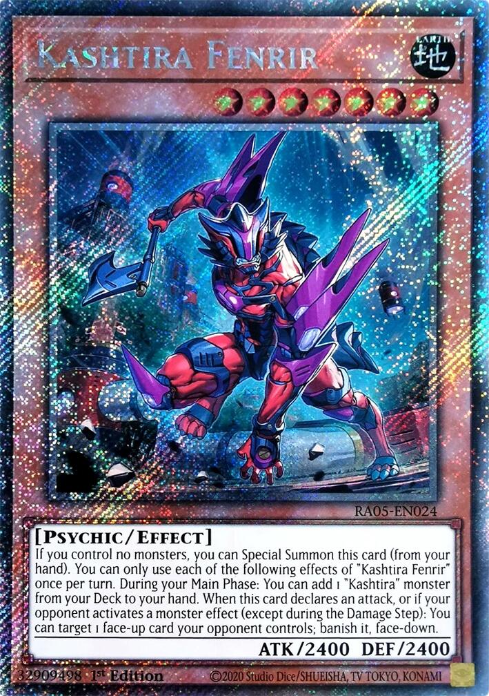 Kashtira Fenrir (Platinum Secret Rare) [RA05-EN024] Platinum Secret Rare | Shuffle n Cut Hobbies & Games
