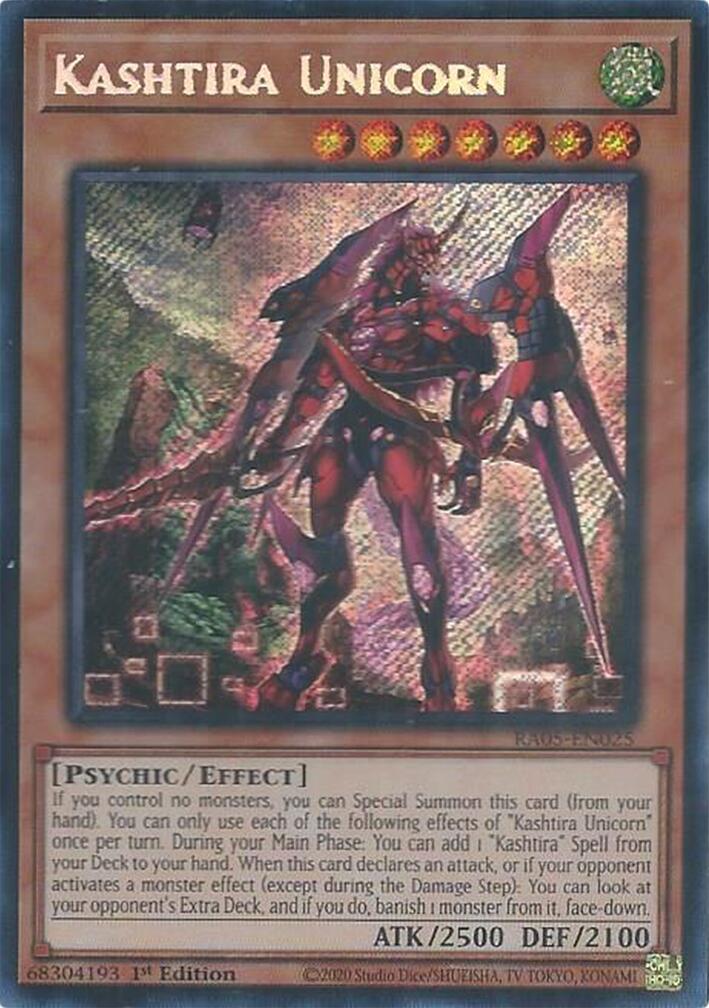 Kashtira Unicorn (Secret Rare) [RA05-EN025] Secret Rare | Shuffle n Cut Hobbies & Games