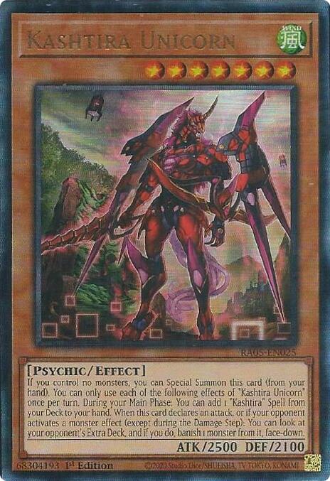 Kashtira Unicorn (Ultimate Rare) [RA05-EN025] Ultimate Rare | Shuffle n Cut Hobbies & Games