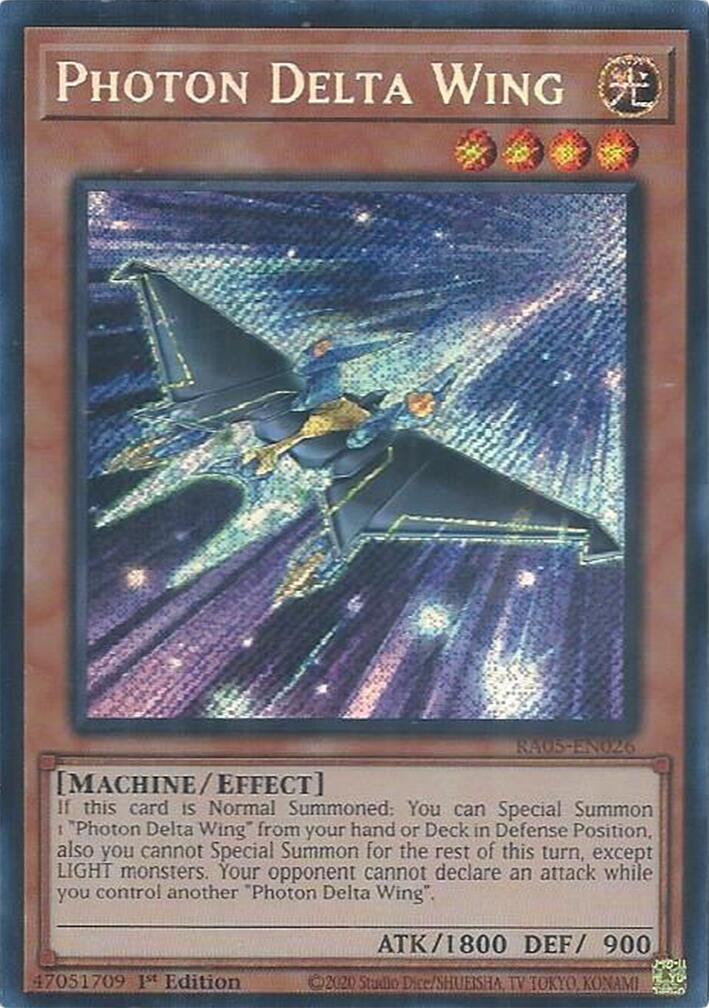 Photon Delta Wing (Secret Rare) [RA05-EN026] Secret Rare | Shuffle n Cut Hobbies & Games