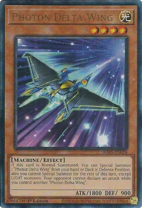 Photon Delta Wing (Ultimate Rare) [RA05-EN026] Ultimate Rare | Shuffle n Cut Hobbies & Games