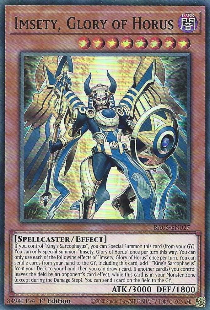 Imsety, Glory of Horus [RA05-EN027] Super Rare | Shuffle n Cut Hobbies & Games