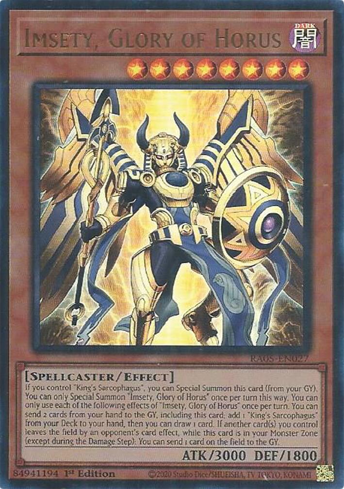 Imsety, Glory of Horus (Ultra Rare) [RA05-EN027] Ultra Rare | Shuffle n Cut Hobbies & Games