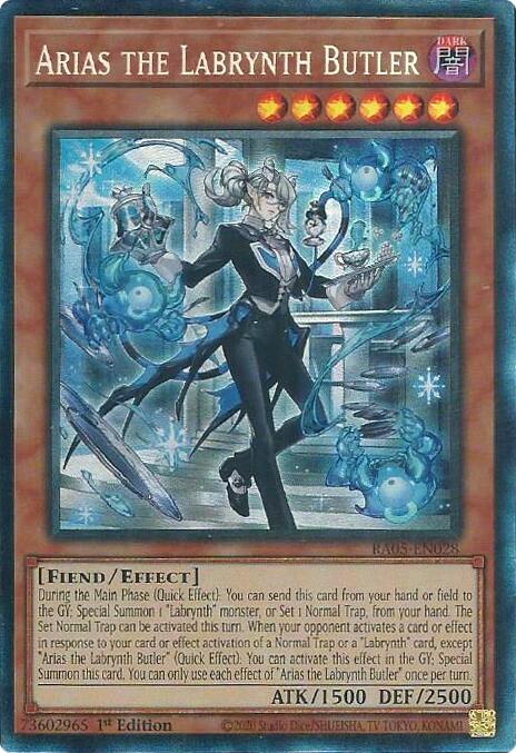 Arias the Labrynth Butler (Collector's Rare) [RA05-EN028] Collector's Rare | Shuffle n Cut Hobbies & Games