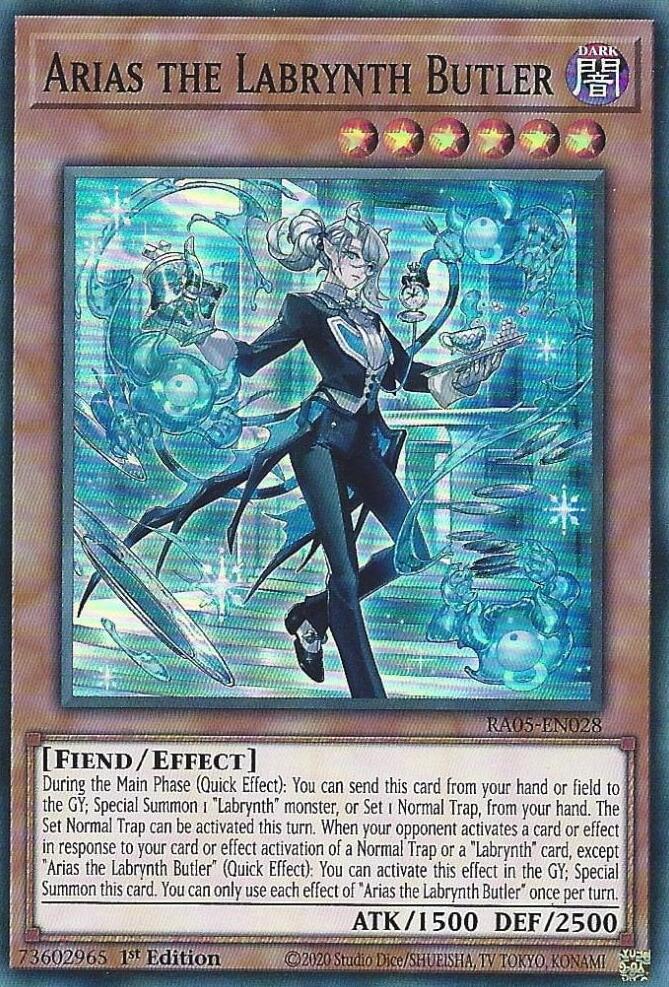 Arias the Labrynth Butler [RA05-EN028] Super Rare | Shuffle n Cut Hobbies & Games