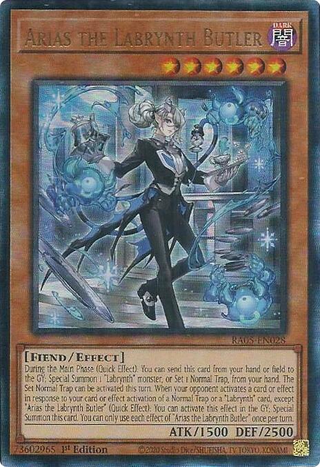 Arias the Labrynth Butler (Ultimate Rare) [RA05-EN028] Ultimate Rare | Shuffle n Cut Hobbies & Games