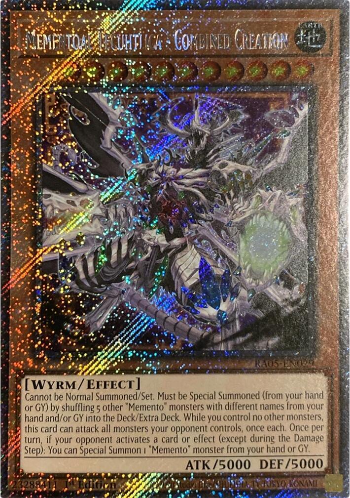 Mementoal Tecuhtlica - Combined Creation (Platinum Secret Rare) [RA05-EN029] Platinum Secret Rare | Shuffle n Cut Hobbies & Games