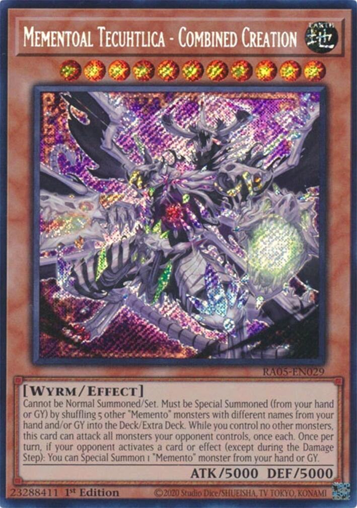 Mementoal Tecuhtlica - Combined Creation (Secret Rare) [RA05-EN029] Secret Rare | Shuffle n Cut Hobbies & Games