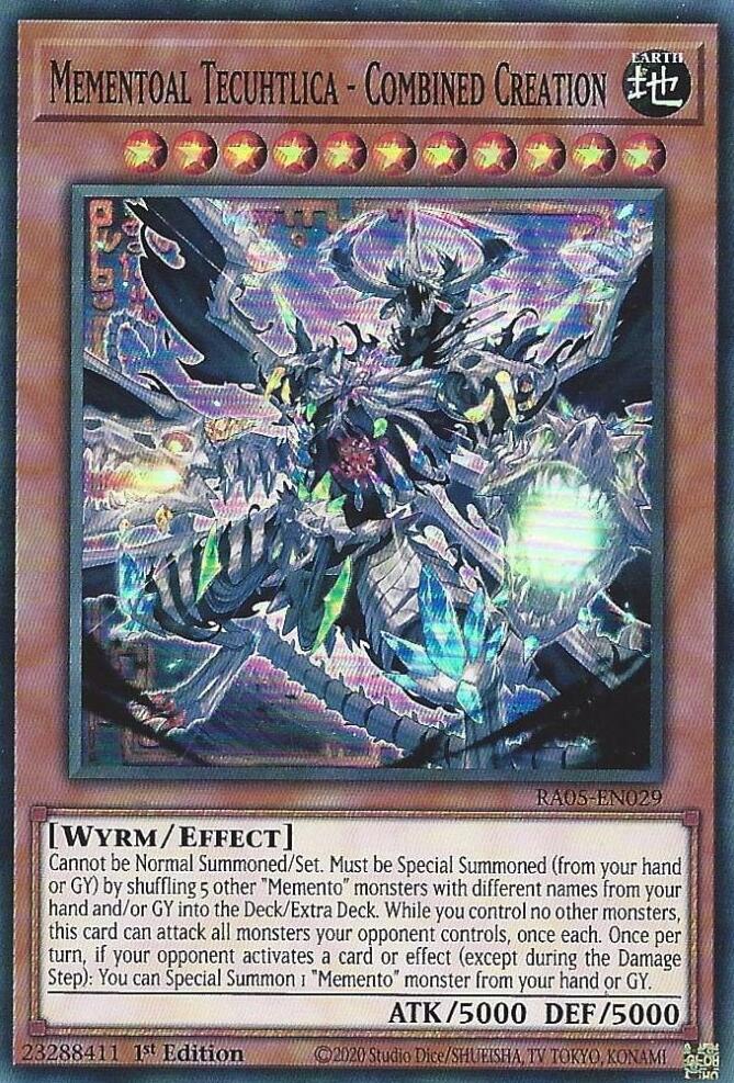 Mementoal Tecuhtlica - Combined Creation [RA05-EN029] Super Rare | Shuffle n Cut Hobbies & Games