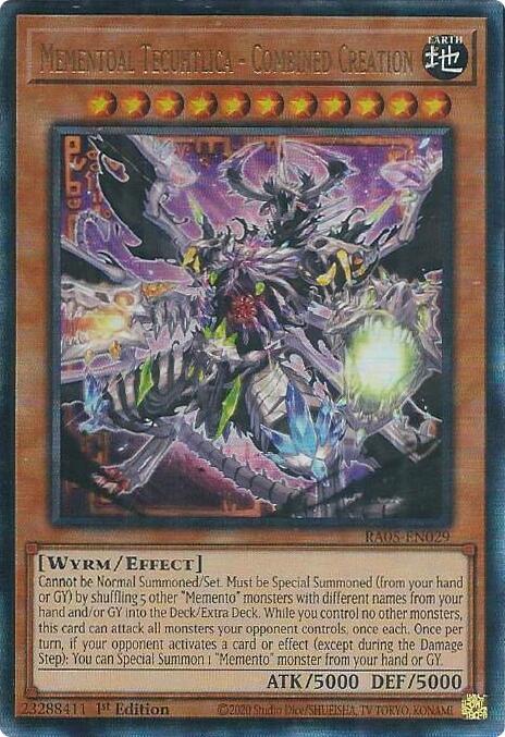 Mementoal Tecuhtlica - Combined Creation (Ultimate Rare) [RA05-EN029] Ultimate Rare | Shuffle n Cut Hobbies & Games