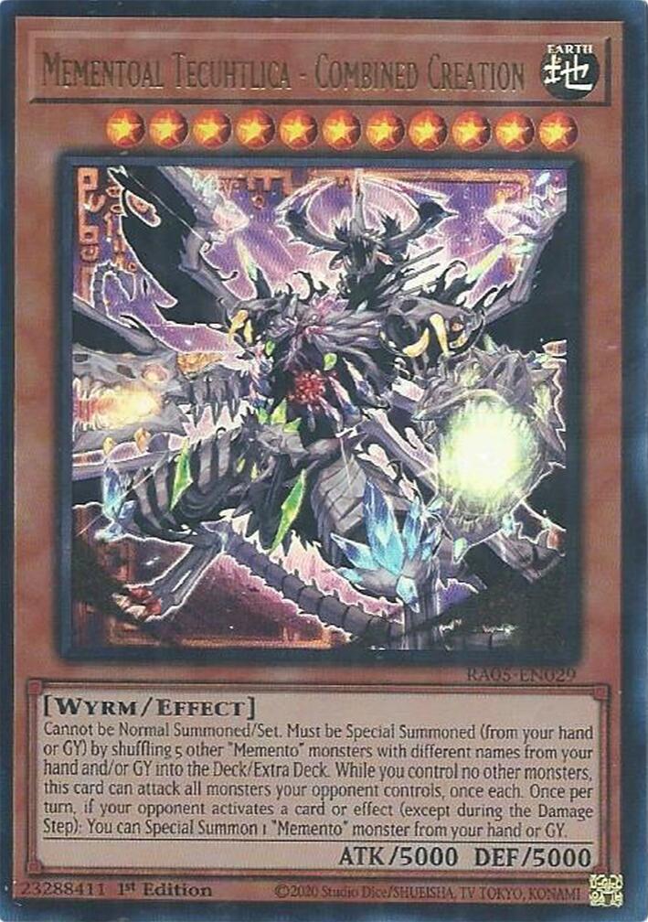 Mementoal Tecuhtlica - Combined Creation (Ultra Rare) [RA05-EN029] Ultra Rare | Shuffle n Cut Hobbies & Games