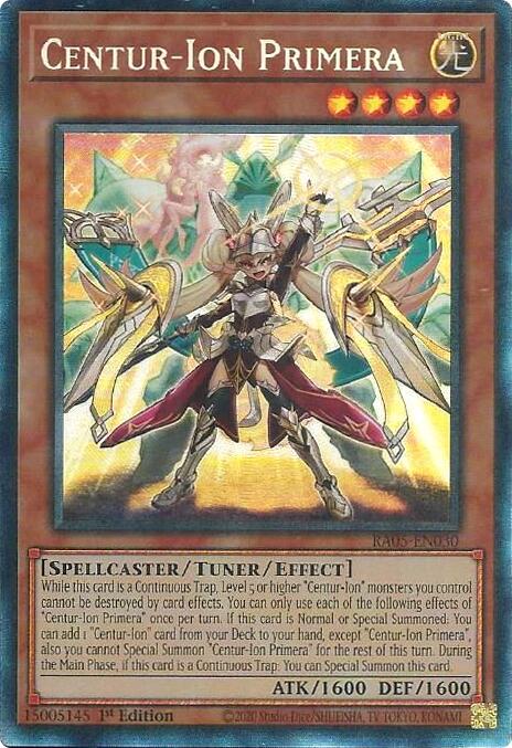 Centur-Ion Primera (Collector's Rare) [RA05-EN030] Collector's Rare | Shuffle n Cut Hobbies & Games