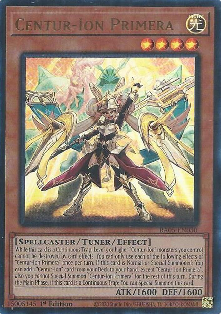 Centur-Ion Primera (Ultra Rare) [RA05-EN030] Ultra Rare | Shuffle n Cut Hobbies & Games