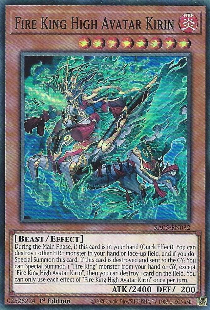 Fire King High Avatar Kirin [RA05-EN032] Super Rare | Shuffle n Cut Hobbies & Games