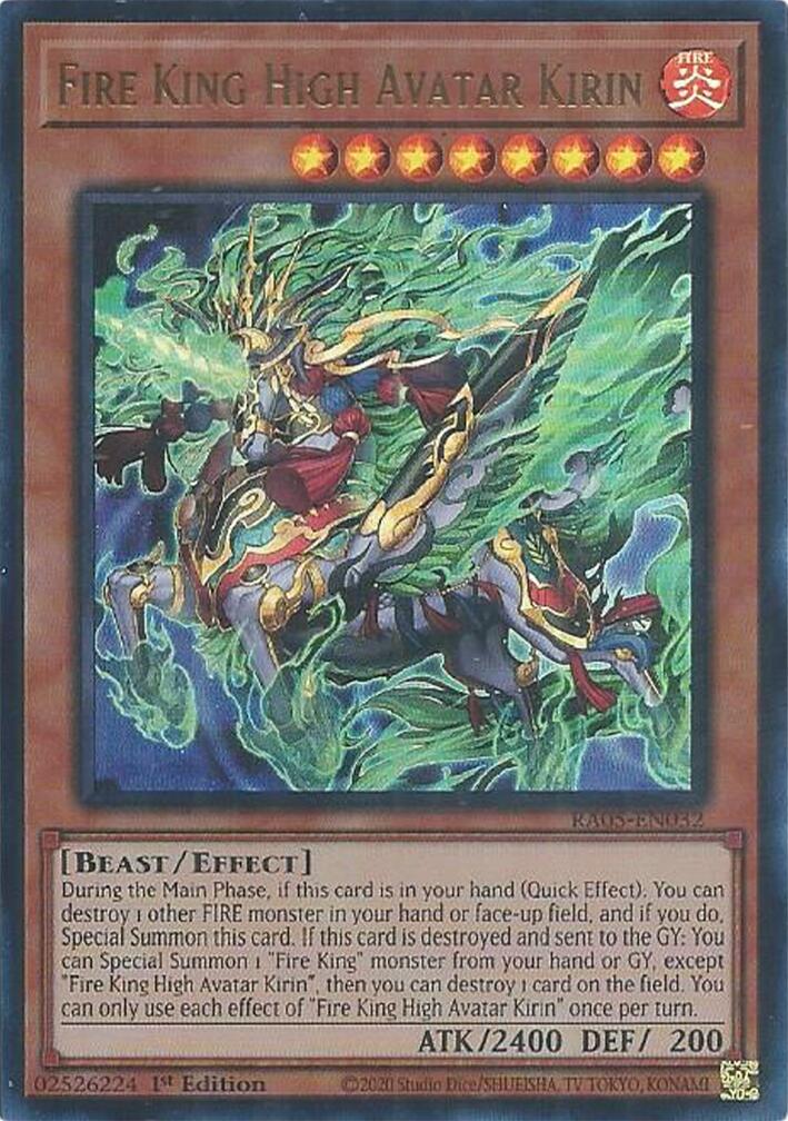 Fire King High Avatar Kirin (Ultra Rare) [RA05-EN032] Ultra Rare | Shuffle n Cut Hobbies & Games