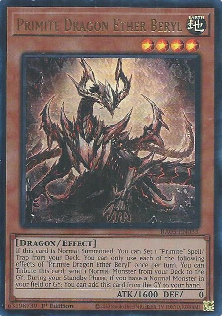 Primite Dragon Ether Beryl (Ultra Rare) [RA05-EN033] Ultra Rare | Shuffle n Cut Hobbies & Games