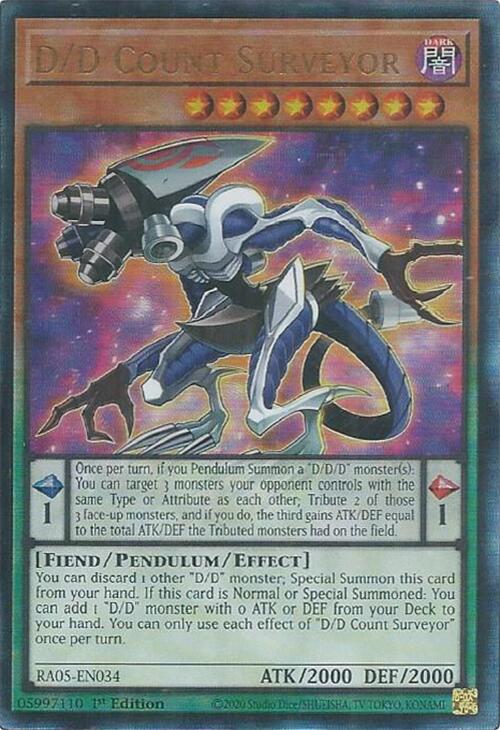 D/D Count Surveyor (Ultimate Rare) [RA05-EN034] Ultimate Rare | Shuffle n Cut Hobbies & Games